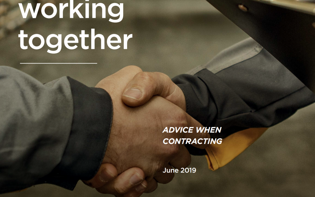 Front cover of PCBUs Working Together publication from WorkSafe NZ